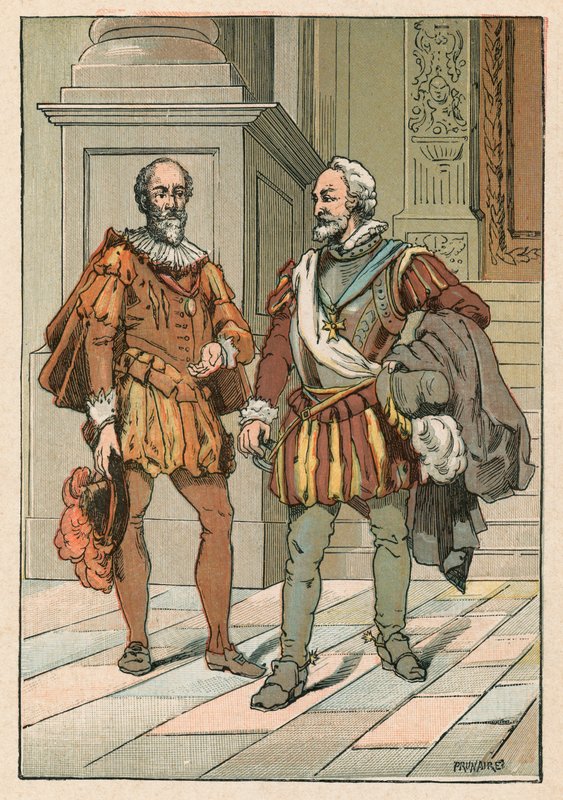 Henri IV e Sully de French School