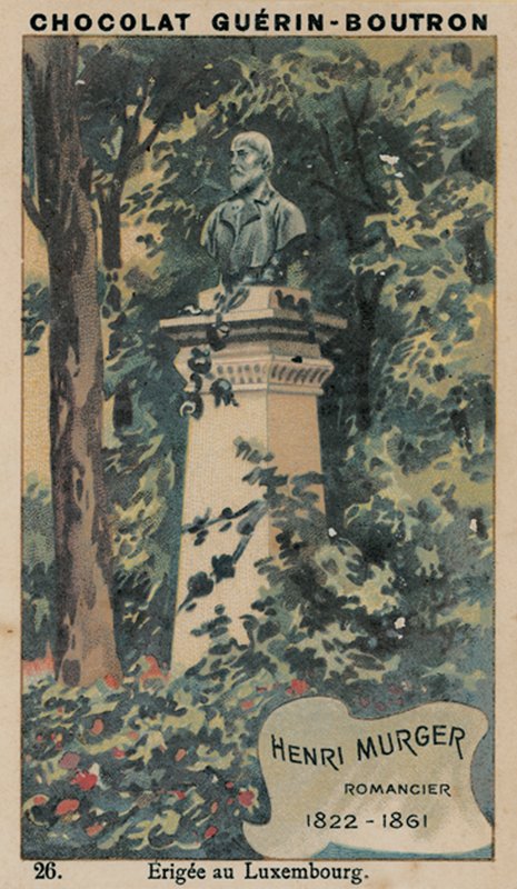Henri Murger, Romancier, 1822-1861, Erigee au Luxembourg de French School