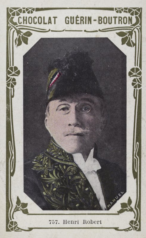 Henri Robert (foto colorida) de French School
