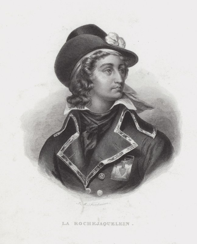 Henri de la Rochejaquelein, general monarquista francês da Revolta Vendee de French School