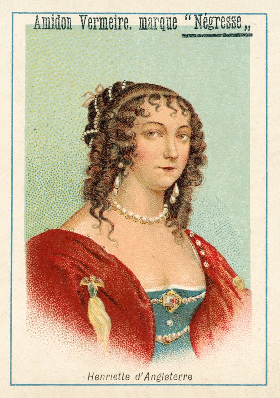 Henrietta da Inglaterra (chromolitho) de French School