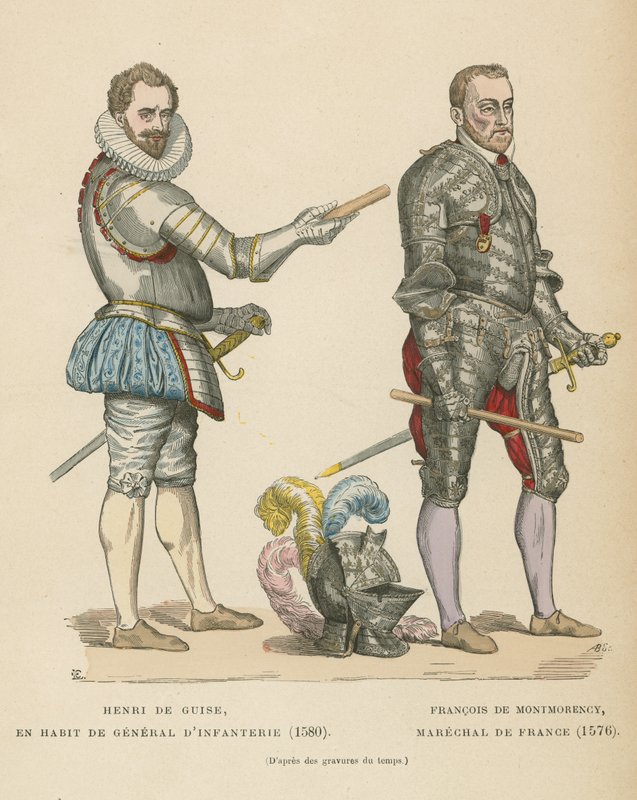 Henrique I, duque de Guise e François de Montmorency, marechal da França de French School