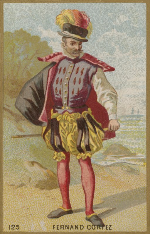Hernan Cortes, conquistador espanhol de French School