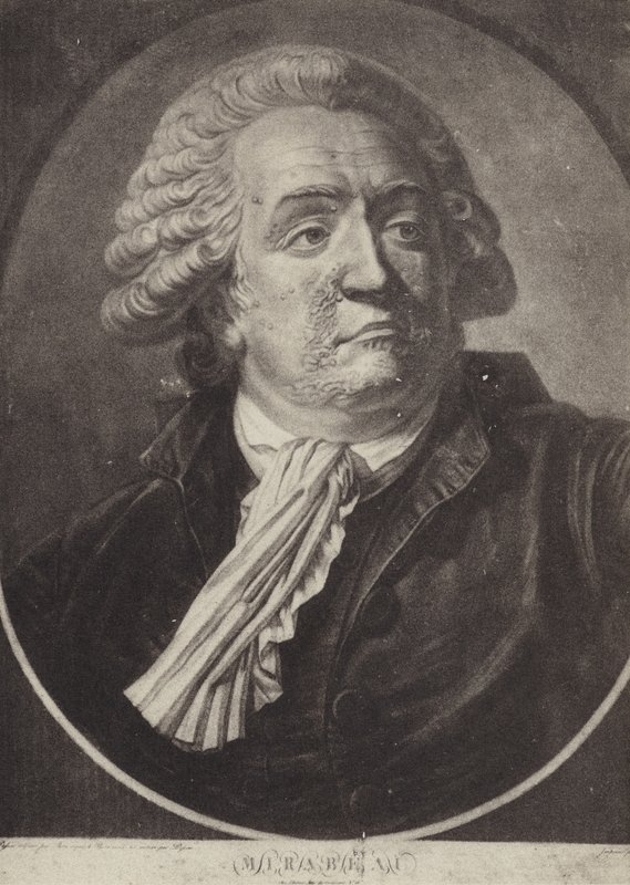 Honoré Gabriel Riqueti, Conde de Mirabeau, político e orador revolucionário francês de French School