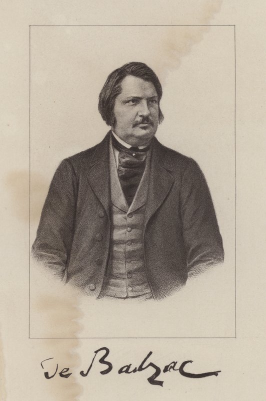 Honoré de Balzac, romancista e dramaturgo francês de French School