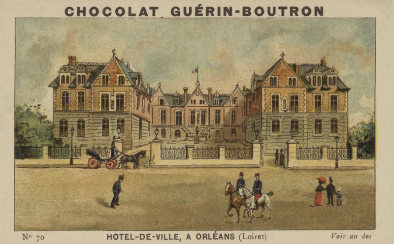 Hotel-de-Ville, em Orleans, Loiret de French School