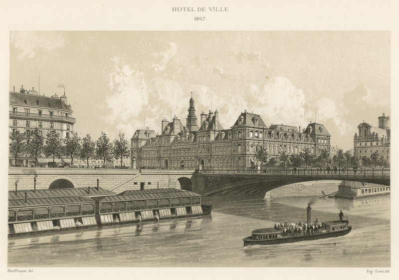 Hotel de Ville, 1867 de French School
