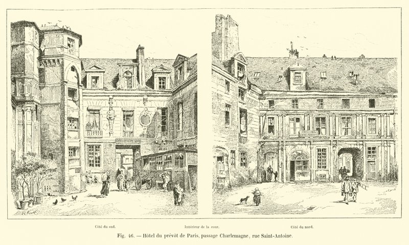 Paris Prevot Hotel, passagem de Charlemagne, rue Saint-Antoine de French School