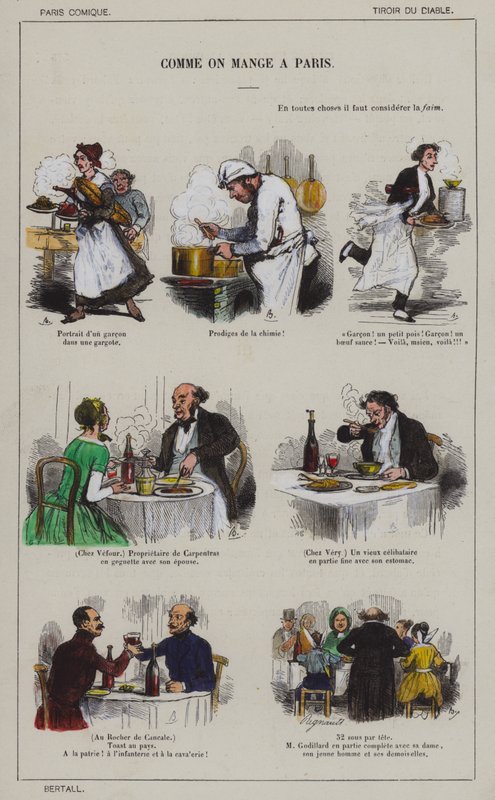 Como se come em Paris (cor litho) de French School