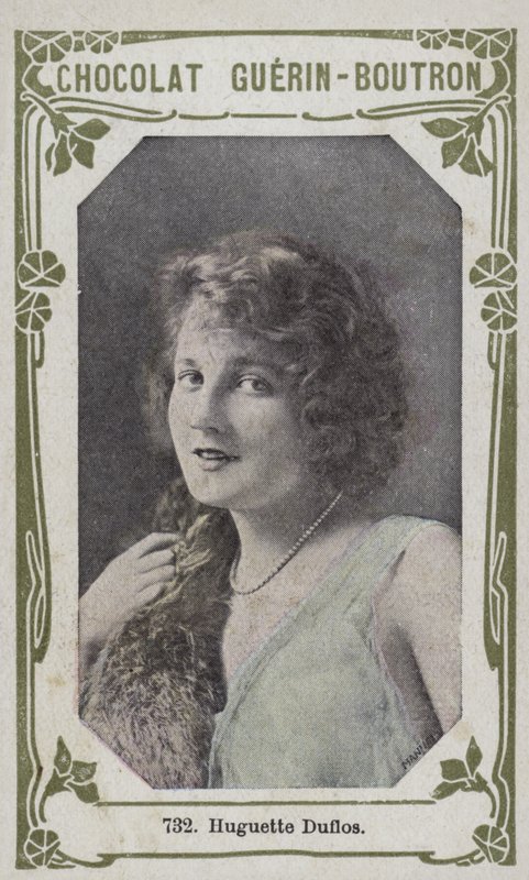 Huguette Duflos (foto colorida) de French School
