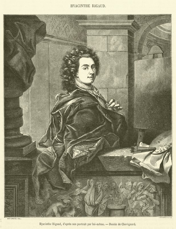 Hyacinthe Rigaud (gravura) de French School