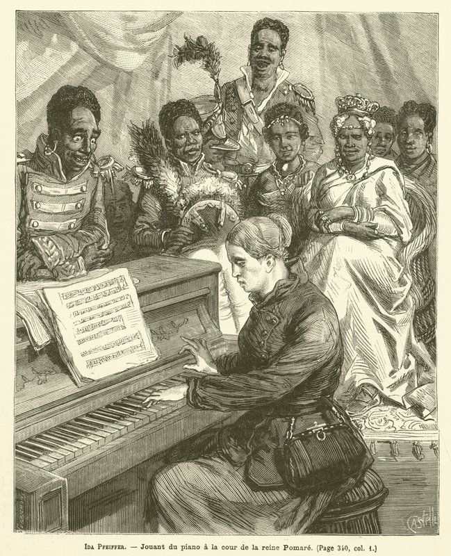 Ida Pfeiffer (gravura) de French School