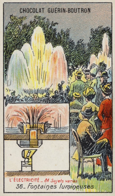 Fontes iluminadas (chromolitho) de French School