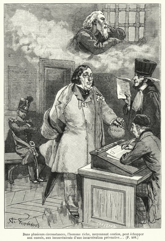 Ilustração para O Judeu Errante (gravura) de French School