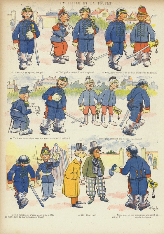 Ilustração para Le Rire (cor litho) de French School