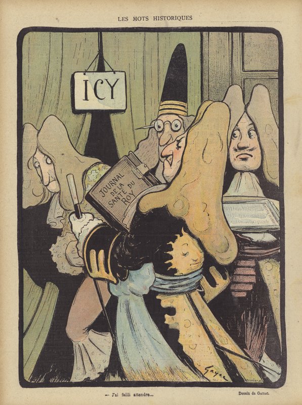 Ilustração para Le Rire (cor litho) de French School