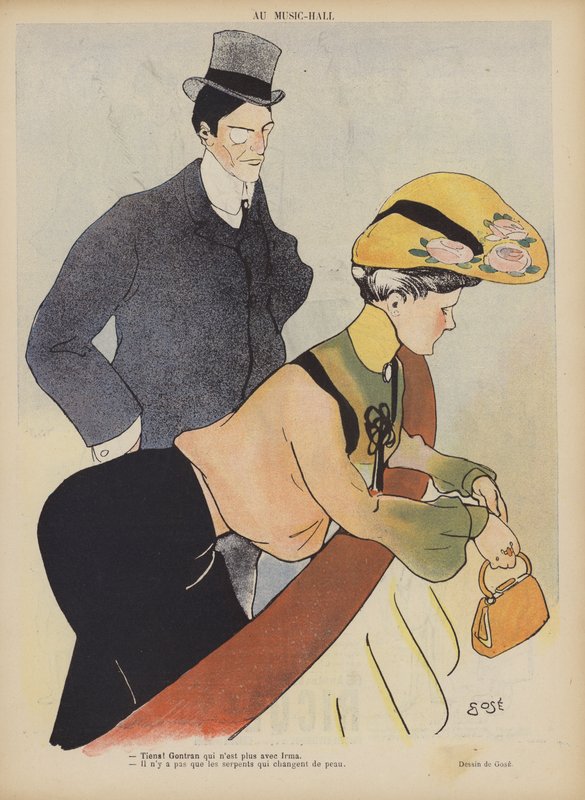 Ilustração para Le Rire (cor litho) de French School