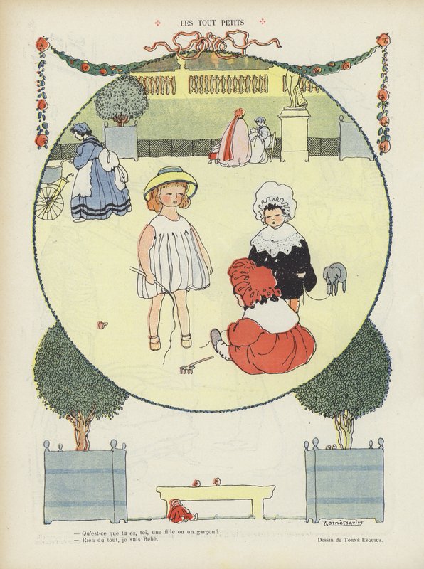 Ilustração para Le Rire (cor litho) de French School