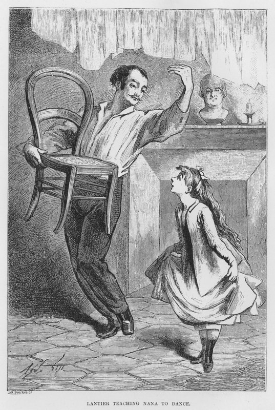 Ilustração para The Assommoir, A Realistic Novel, de Emile Zola (gravura) de French School