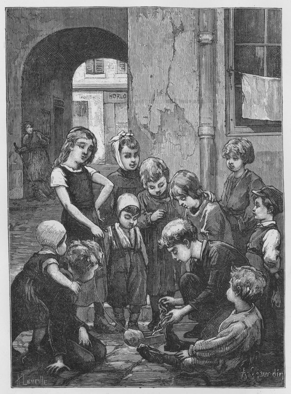 Ilustração para The Assommoir, A Realistic Novel, de Emile Zola (gravura) de French School