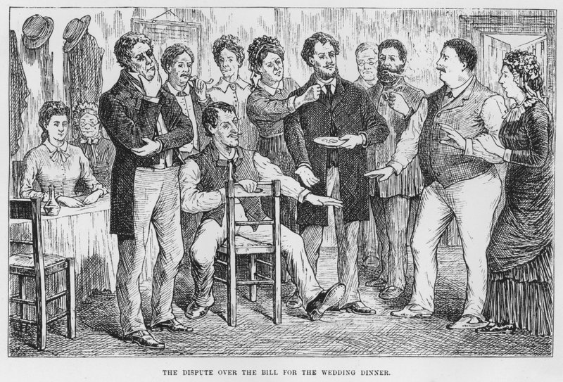 Ilustração para The Assommoir, A Realistic Novel, de Emile Zola (gravura) de French School