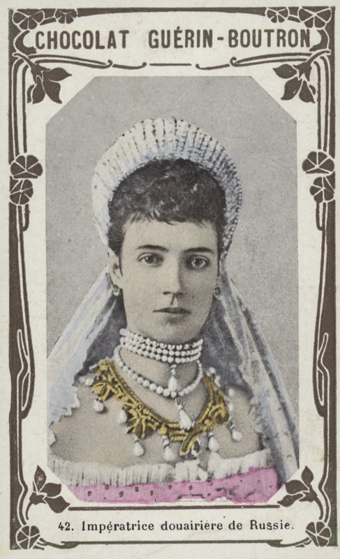 Imperatrice Dowager da Rússia (foto colorida) de French School