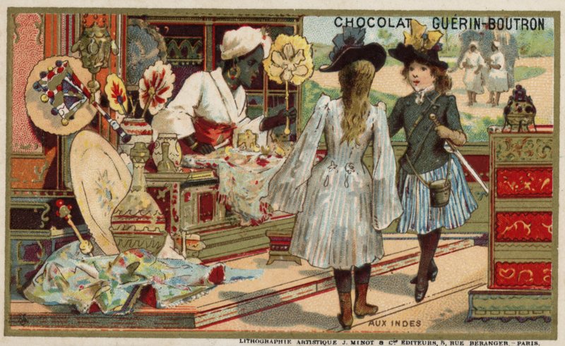 Na Índia (chromolitho) de French School