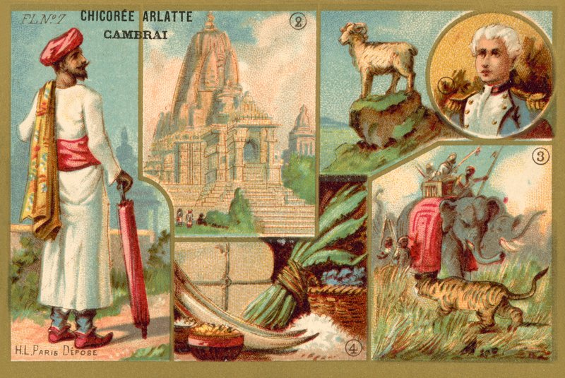 Índia (chromolitho) de French School