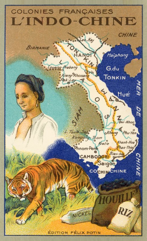 Indochina (chromolitho) de French School