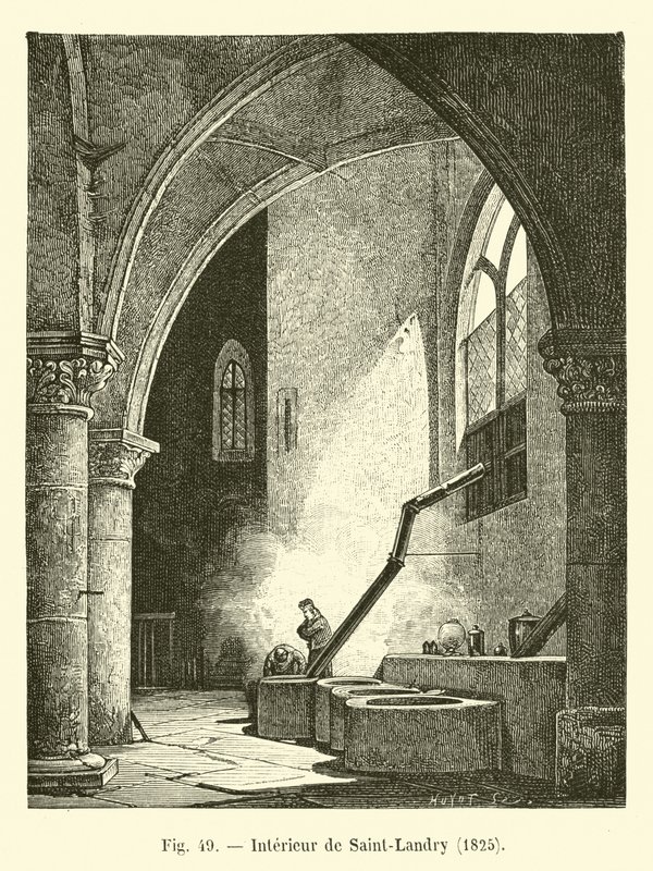 Interior de Saint-Landry, 1825 de French School