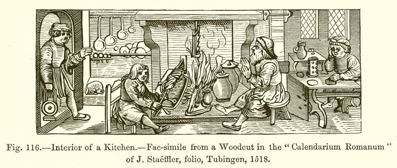 Interior de uma cozinha de French School