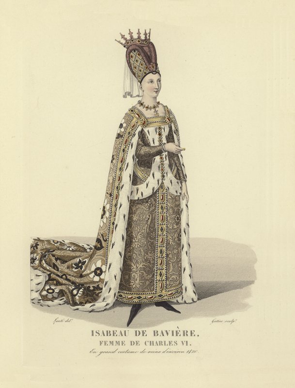 Isabeau da Baviera, esposa do rei Carlos VI da França de French School