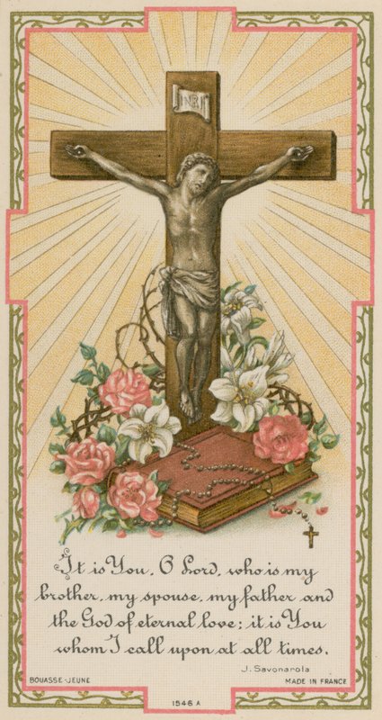 É Tu, ó Senhor, quem é meu irmão, minha esposa, meu pai e o Deus do amor eterno; é você quem eu chamo em todos os momentos de French School