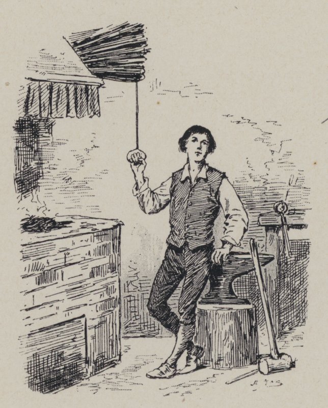 O compositor italiano Gioachino Rossini quando menino (gravura) de French School