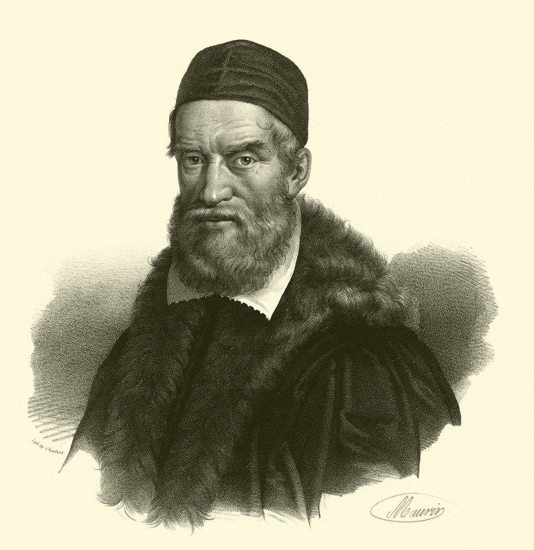 Jacopo Bassano, retrato (gravura) de French School