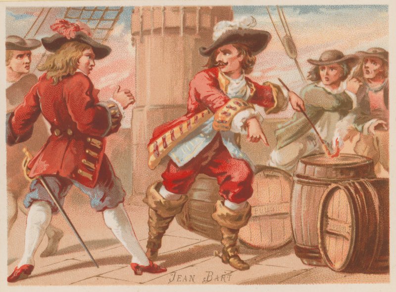 Jean Bart, comandante naval francês e corsário do final do século XVII de French School