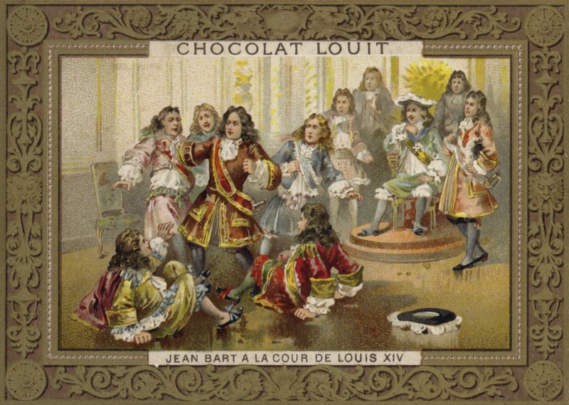 Jean Bart na corte de Louis XIV de French School