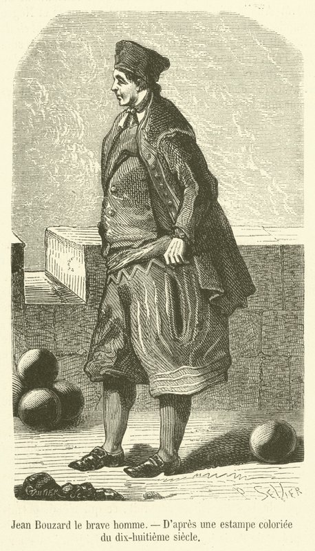 Jean Bouzard o bom homem (gravura) de French School