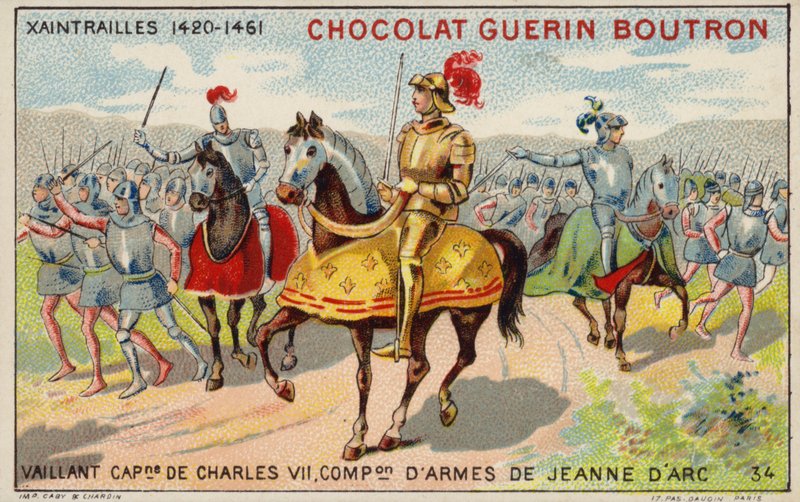 Jean Poton de Xaintrailles, comandante militar francês (chromolitho) de French School