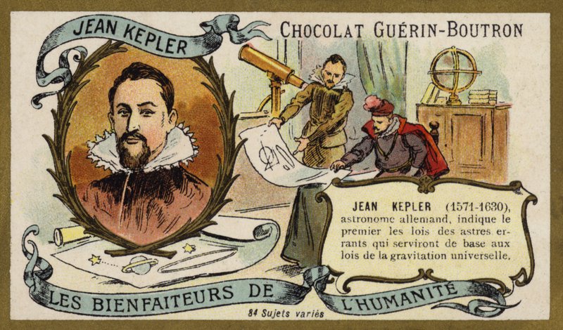 Johannes Kepler, astrônomo alemão (chromolitho) de French School