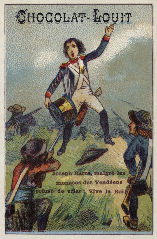 Joseph Bara, soldado infantil revolucionário francês de French School
