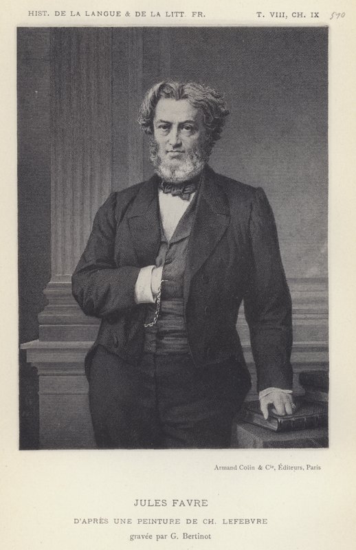 Jules Favre (litho) de French School
