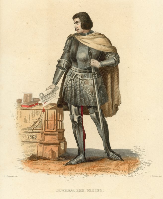 Juvenal des Ursins (gravura colorida) de French School