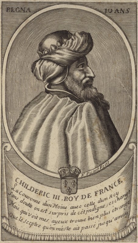 Rei Childerico III dos Francos de French School
