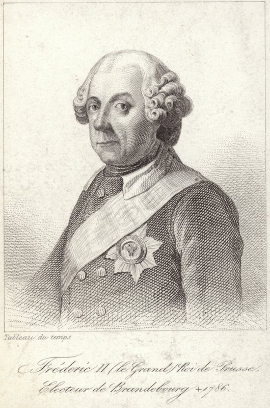 Rei Frederico II da Prússia de French School