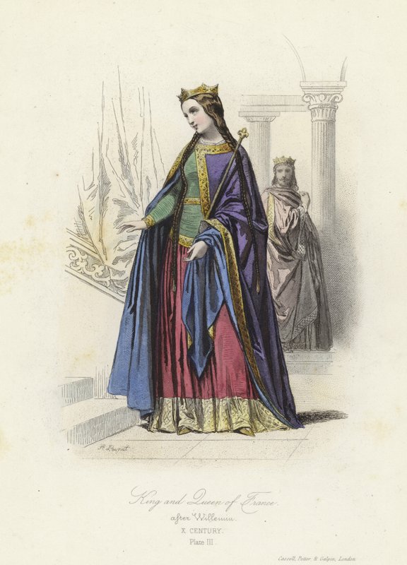 Rei e Rainha da França, século 10 de French School
