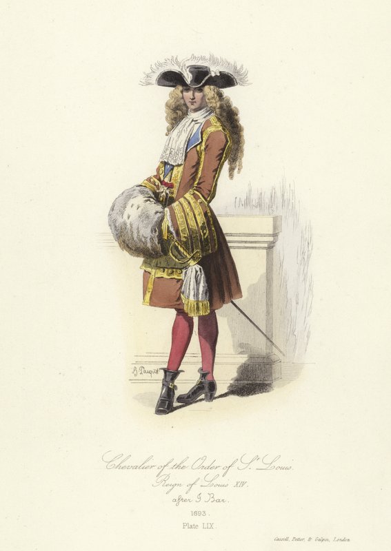 Cavaleiro da Ordem de São Luís, reinado de Luís XIV da França de French School