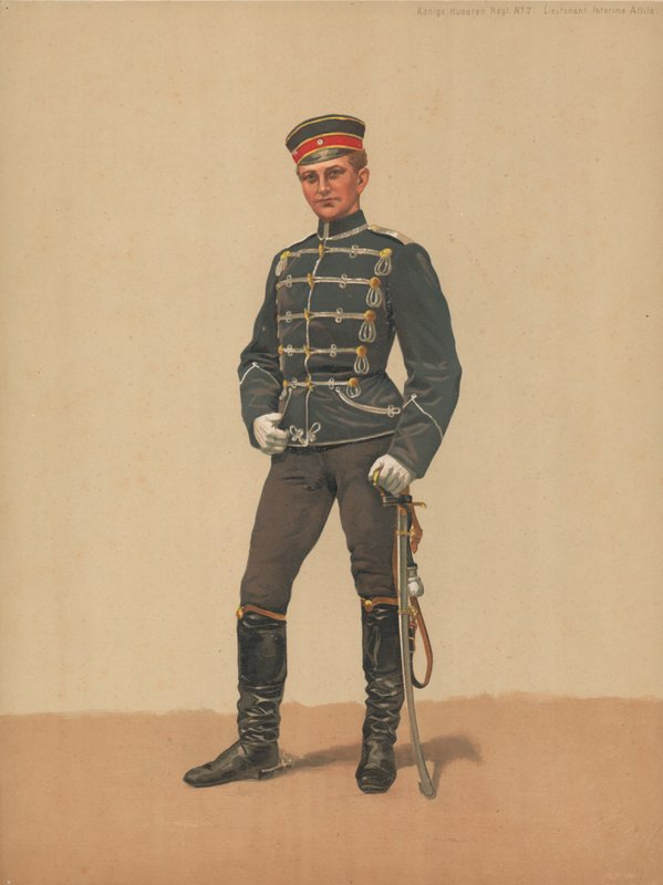 King&39;s Hussars Regt No. 7, Tenente Interims Attila de French School