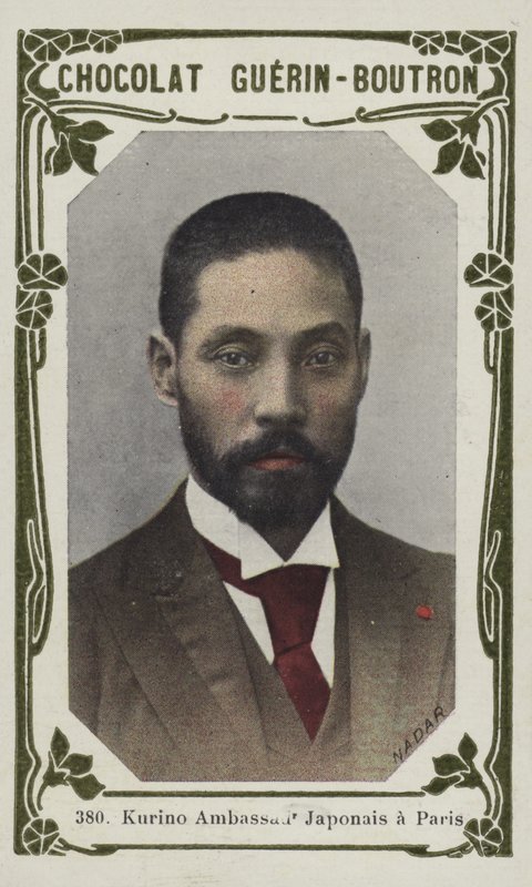 Kurino, embaixador japonês em Paris (foto colorida) de French School