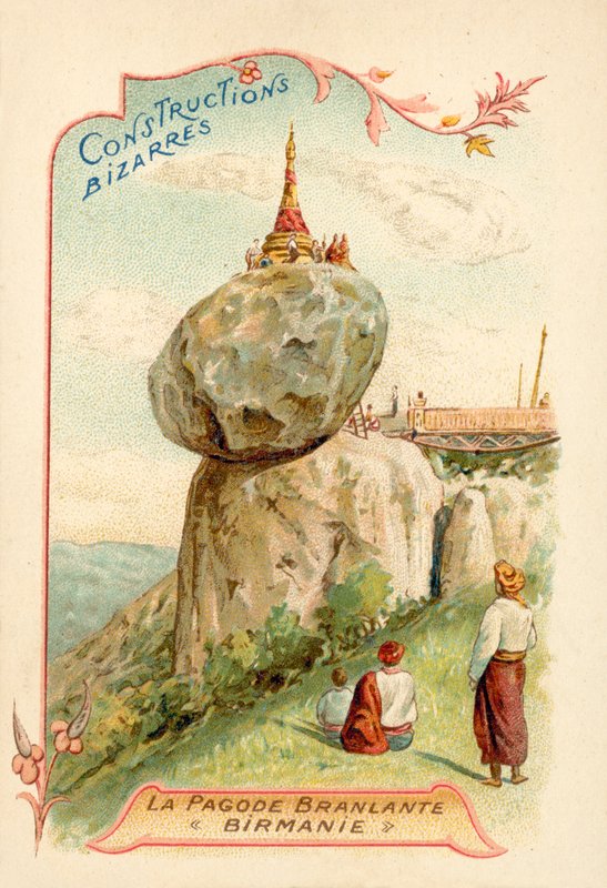 Kyaiktiyo Pagoda, Burma (chromolitho) de French School